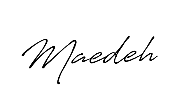 How to make Maedeh signature? Antro_Vectra_Bolder is a professional autograph style. Create handwritten signature for Maedeh name. Maedeh signature style 7 images and pictures png