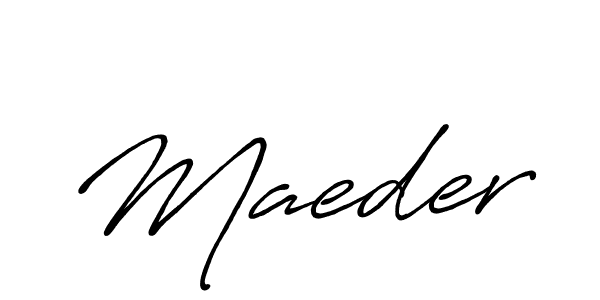 Use a signature maker to create a handwritten signature online. With this signature software, you can design (Antro_Vectra_Bolder) your own signature for name Maeder. Maeder signature style 7 images and pictures png
