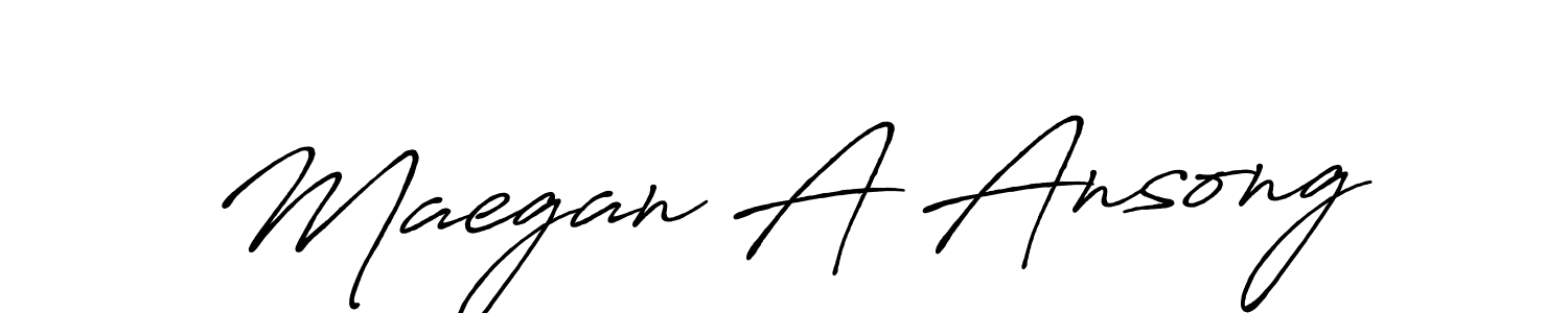 How to make Maegan A Ansong signature? Antro_Vectra_Bolder is a professional autograph style. Create handwritten signature for Maegan A Ansong name. Maegan A Ansong signature style 7 images and pictures png