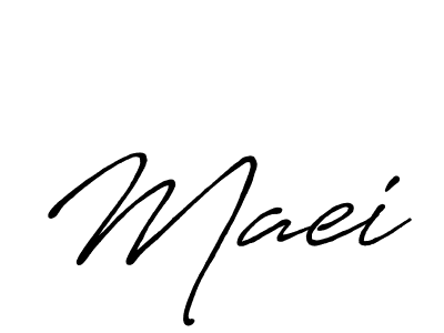 How to make Maei signature? Antro_Vectra_Bolder is a professional autograph style. Create handwritten signature for Maei name. Maei signature style 7 images and pictures png