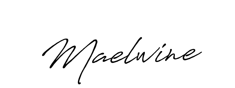 How to make Maelwine name signature. Use Antro_Vectra_Bolder style for creating short signs online. This is the latest handwritten sign. Maelwine signature style 7 images and pictures png