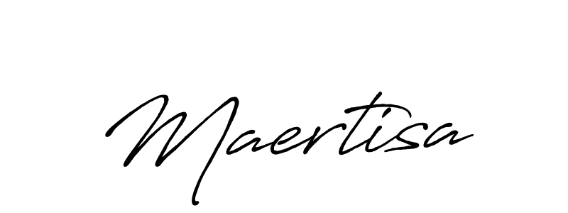 Design your own signature with our free online signature maker. With this signature software, you can create a handwritten (Antro_Vectra_Bolder) signature for name Maertisa. Maertisa signature style 7 images and pictures png