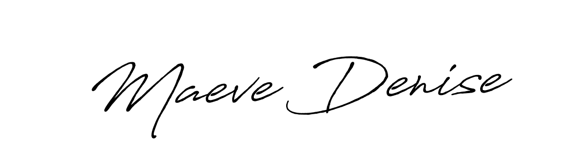 Create a beautiful signature design for name Maeve Denise. With this signature (Antro_Vectra_Bolder) fonts, you can make a handwritten signature for free. Maeve Denise signature style 7 images and pictures png