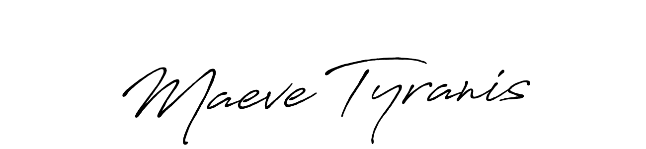 The best way (Antro_Vectra_Bolder) to make a short signature is to pick only two or three words in your name. The name Maeve Tyranis include a total of six letters. For converting this name. Maeve Tyranis signature style 7 images and pictures png