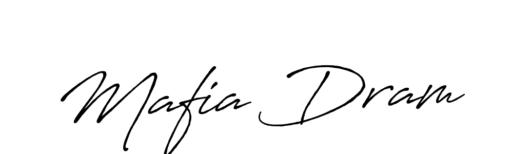 Create a beautiful signature design for name Mafia Dram. With this signature (Antro_Vectra_Bolder) fonts, you can make a handwritten signature for free. Mafia Dram signature style 7 images and pictures png