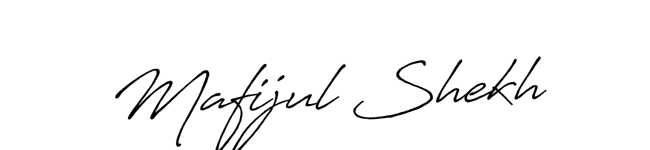 Make a beautiful signature design for name Mafijul Shekh. With this signature (Antro_Vectra_Bolder) style, you can create a handwritten signature for free. Mafijul Shekh signature style 7 images and pictures png