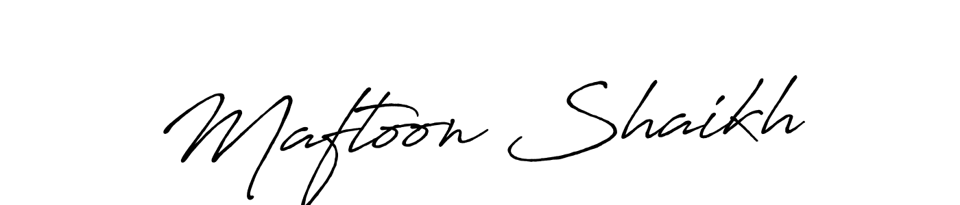 Here are the top 10 professional signature styles for the name Maftoon Shaikh. These are the best autograph styles you can use for your name. Maftoon Shaikh signature style 7 images and pictures png