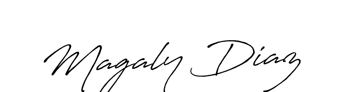 Also You can easily find your signature by using the search form. We will create Magaly Diaz name handwritten signature images for you free of cost using Antro_Vectra_Bolder sign style. Magaly Diaz signature style 7 images and pictures png