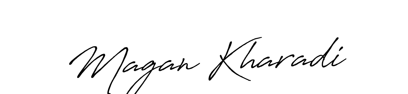 Here are the top 10 professional signature styles for the name Magan Kharadi. These are the best autograph styles you can use for your name. Magan Kharadi signature style 7 images and pictures png