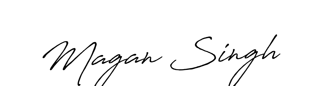 Also we have Magan Singh name is the best signature style. Create professional handwritten signature collection using Antro_Vectra_Bolder autograph style. Magan Singh signature style 7 images and pictures png