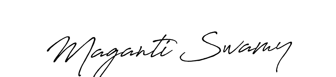 Antro_Vectra_Bolder is a professional signature style that is perfect for those who want to add a touch of class to their signature. It is also a great choice for those who want to make their signature more unique. Get Maganti Swamy name to fancy signature for free. Maganti Swamy signature style 7 images and pictures png