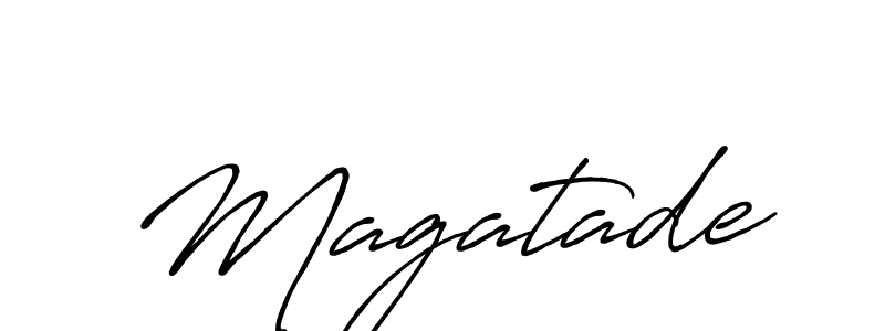 Design your own signature with our free online signature maker. With this signature software, you can create a handwritten (Antro_Vectra_Bolder) signature for name Magatade. Magatade signature style 7 images and pictures png