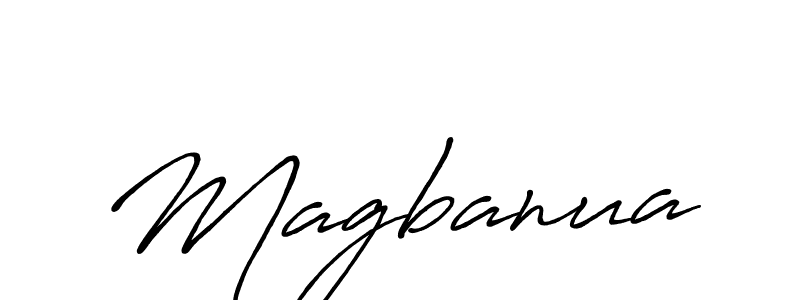 Also we have Magbanua name is the best signature style. Create professional handwritten signature collection using Antro_Vectra_Bolder autograph style. Magbanua signature style 7 images and pictures png