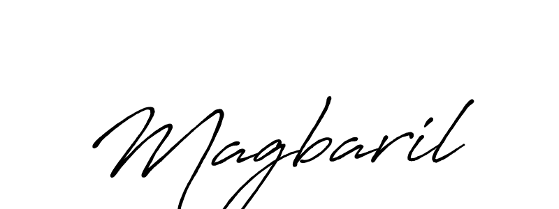 Create a beautiful signature design for name Magbaril. With this signature (Antro_Vectra_Bolder) fonts, you can make a handwritten signature for free. Magbaril signature style 7 images and pictures png