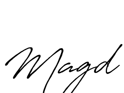 It looks lik you need a new signature style for name Magd. Design unique handwritten (Antro_Vectra_Bolder) signature with our free signature maker in just a few clicks. Magd signature style 7 images and pictures png