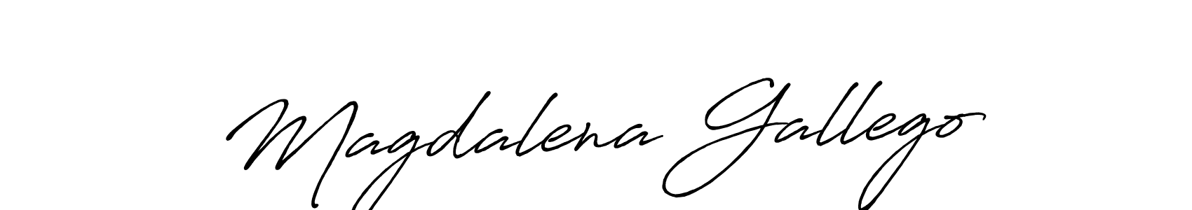Design your own signature with our free online signature maker. With this signature software, you can create a handwritten (Antro_Vectra_Bolder) signature for name Magdalena Gallego. Magdalena Gallego signature style 7 images and pictures png