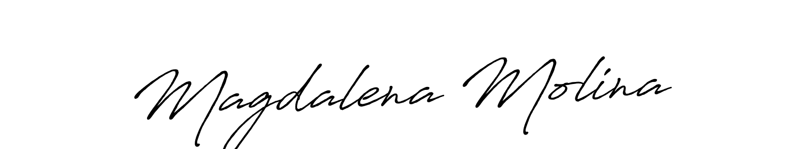 Make a beautiful signature design for name Magdalena Molina. Use this online signature maker to create a handwritten signature for free. Magdalena Molina signature style 7 images and pictures png