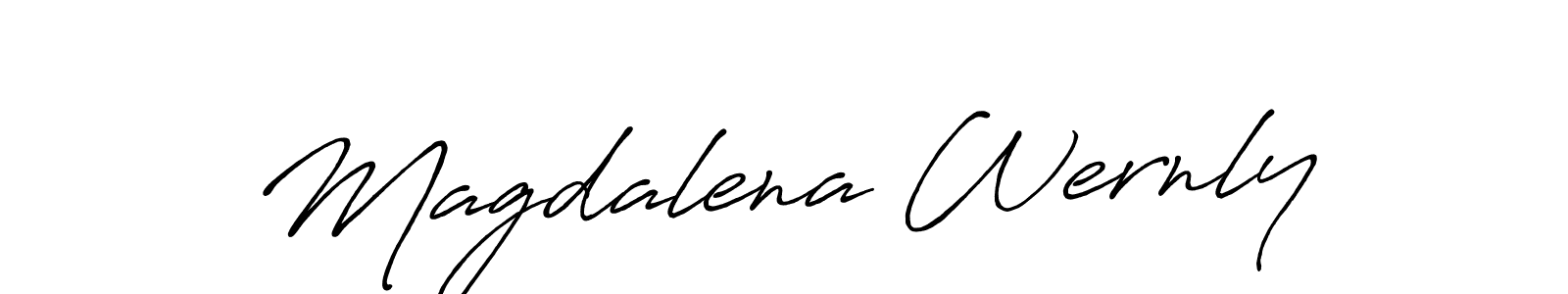Also You can easily find your signature by using the search form. We will create Magdalena Wernly name handwritten signature images for you free of cost using Antro_Vectra_Bolder sign style. Magdalena Wernly signature style 7 images and pictures png