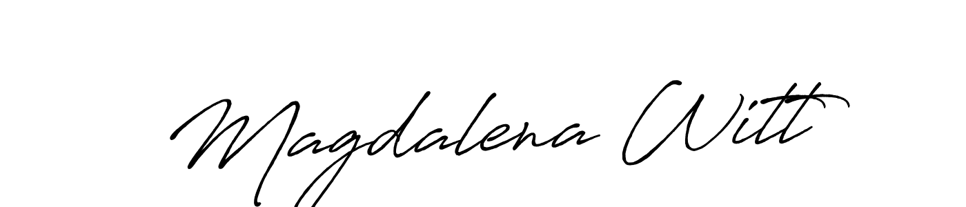 Antro_Vectra_Bolder is a professional signature style that is perfect for those who want to add a touch of class to their signature. It is also a great choice for those who want to make their signature more unique. Get Magdalena Witt name to fancy signature for free. Magdalena Witt signature style 7 images and pictures png