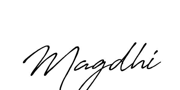 The best way (Antro_Vectra_Bolder) to make a short signature is to pick only two or three words in your name. The name Magdhi include a total of six letters. For converting this name. Magdhi signature style 7 images and pictures png