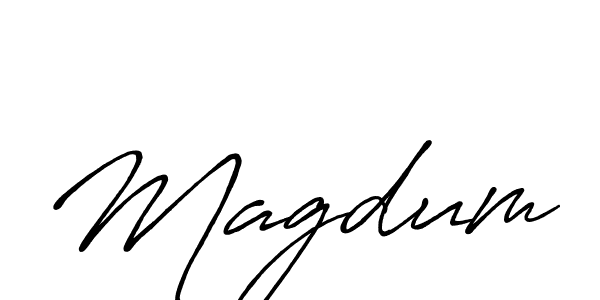 Also we have Magdum name is the best signature style. Create professional handwritten signature collection using Antro_Vectra_Bolder autograph style. Magdum signature style 7 images and pictures png