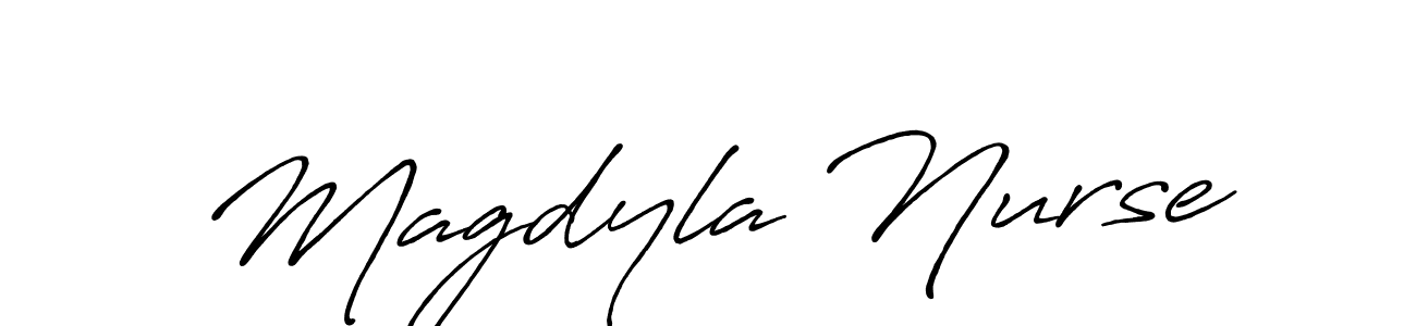 Make a beautiful signature design for name Magdyla Nurse. Use this online signature maker to create a handwritten signature for free. Magdyla Nurse signature style 7 images and pictures png