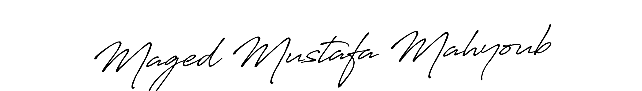 You should practise on your own different ways (Antro_Vectra_Bolder) to write your name (Maged Mustafa Mahyoub) in signature. don't let someone else do it for you. Maged Mustafa Mahyoub signature style 7 images and pictures png
