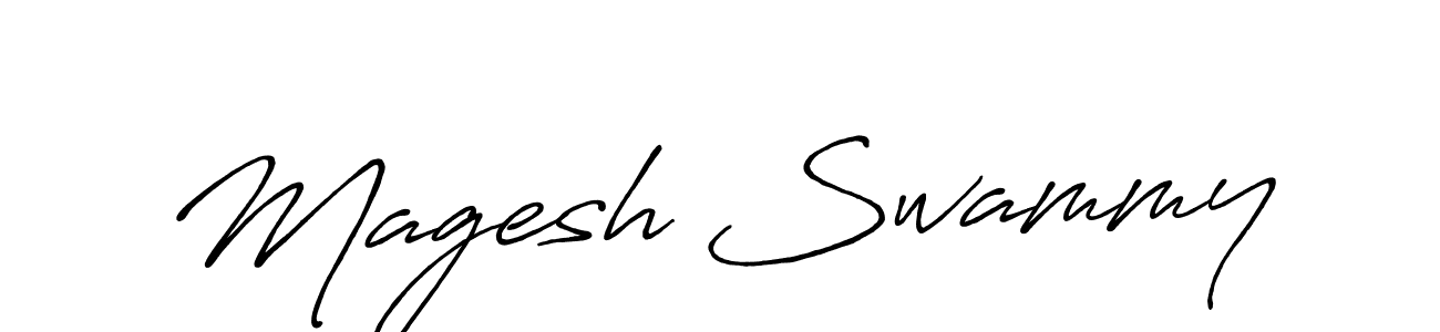 You should practise on your own different ways (Antro_Vectra_Bolder) to write your name (Magesh Swammy) in signature. don't let someone else do it for you. Magesh Swammy signature style 7 images and pictures png