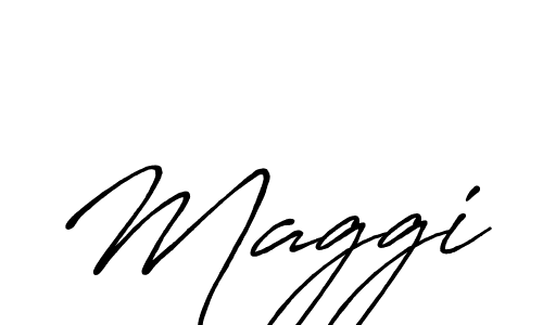 Design your own signature with our free online signature maker. With this signature software, you can create a handwritten (Antro_Vectra_Bolder) signature for name Maggi. Maggi signature style 7 images and pictures png