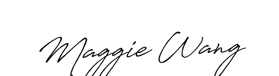 Antro_Vectra_Bolder is a professional signature style that is perfect for those who want to add a touch of class to their signature. It is also a great choice for those who want to make their signature more unique. Get Maggie Wang name to fancy signature for free. Maggie Wang signature style 7 images and pictures png