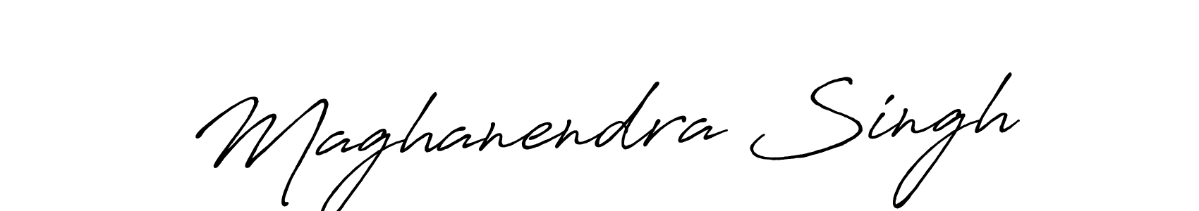 Make a beautiful signature design for name Maghanendra Singh. With this signature (Antro_Vectra_Bolder) style, you can create a handwritten signature for free. Maghanendra Singh signature style 7 images and pictures png