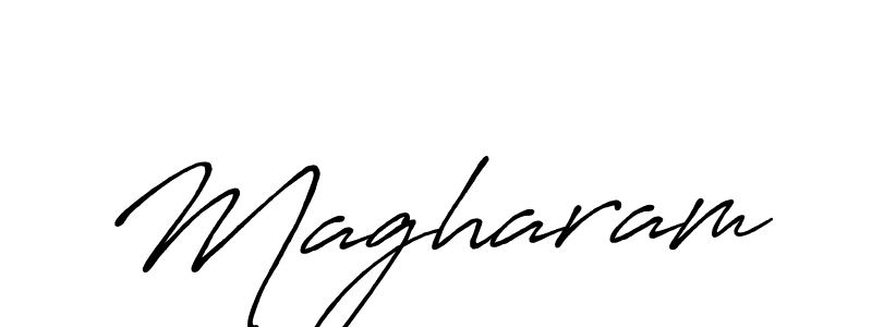 Create a beautiful signature design for name Magharam. With this signature (Antro_Vectra_Bolder) fonts, you can make a handwritten signature for free. Magharam signature style 7 images and pictures png