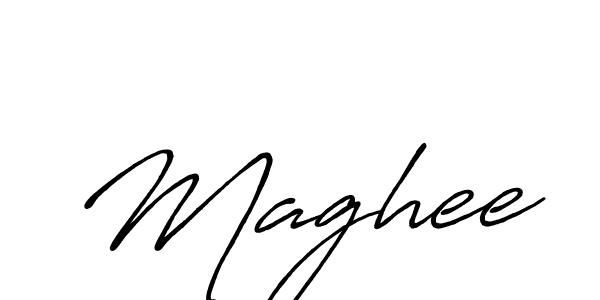 How to make Maghee name signature. Use Antro_Vectra_Bolder style for creating short signs online. This is the latest handwritten sign. Maghee signature style 7 images and pictures png