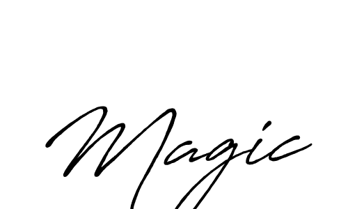 Create a beautiful signature design for name Magic. With this signature (Antro_Vectra_Bolder) fonts, you can make a handwritten signature for free. Magic signature style 7 images and pictures png