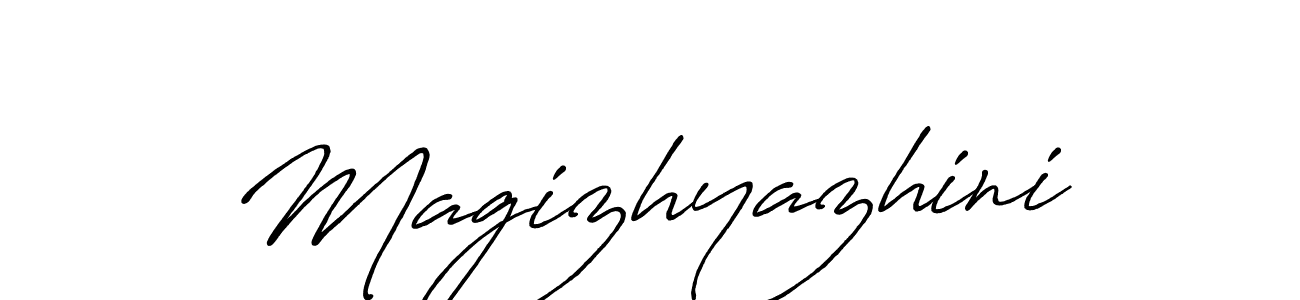 Make a beautiful signature design for name Magizhyazhini. With this signature (Antro_Vectra_Bolder) style, you can create a handwritten signature for free. Magizhyazhini signature style 7 images and pictures png