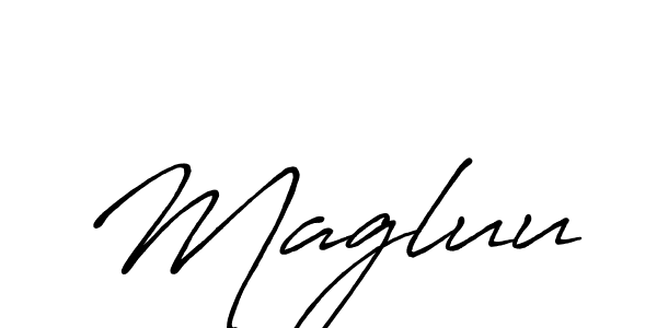 if you are searching for the best signature style for your name Magluu. so please give up your signature search. here we have designed multiple signature styles  using Antro_Vectra_Bolder. Magluu signature style 7 images and pictures png