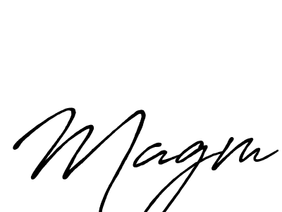 Once you've used our free online signature maker to create your best signature Antro_Vectra_Bolder style, it's time to enjoy all of the benefits that Magm name signing documents. Magm signature style 7 images and pictures png