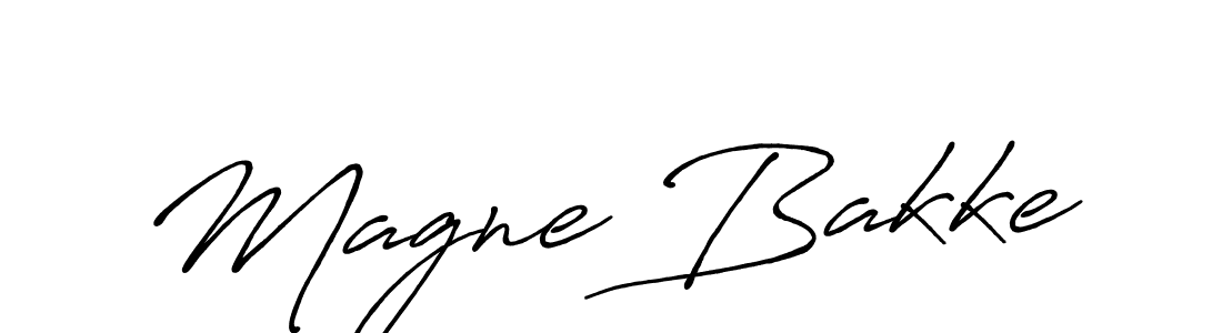 Create a beautiful signature design for name Magne Bakke. With this signature (Antro_Vectra_Bolder) fonts, you can make a handwritten signature for free. Magne Bakke signature style 7 images and pictures png