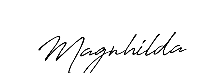 It looks lik you need a new signature style for name Magnhilda. Design unique handwritten (Antro_Vectra_Bolder) signature with our free signature maker in just a few clicks. Magnhilda signature style 7 images and pictures png