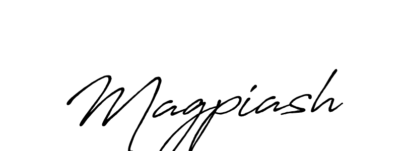 How to make Magpiash signature? Antro_Vectra_Bolder is a professional autograph style. Create handwritten signature for Magpiash name. Magpiash signature style 7 images and pictures png
