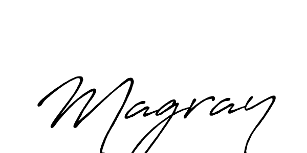It looks lik you need a new signature style for name Magray. Design unique handwritten (Antro_Vectra_Bolder) signature with our free signature maker in just a few clicks. Magray signature style 7 images and pictures png