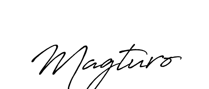 Use a signature maker to create a handwritten signature online. With this signature software, you can design (Antro_Vectra_Bolder) your own signature for name Magturo. Magturo signature style 7 images and pictures png