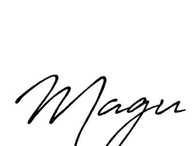 You should practise on your own different ways (Antro_Vectra_Bolder) to write your name (Magu) in signature. don't let someone else do it for you. Magu signature style 7 images and pictures png