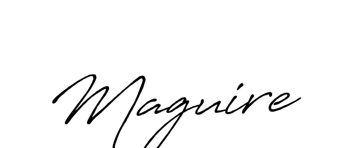 Make a beautiful signature design for name Maguire. With this signature (Antro_Vectra_Bolder) style, you can create a handwritten signature for free. Maguire signature style 7 images and pictures png