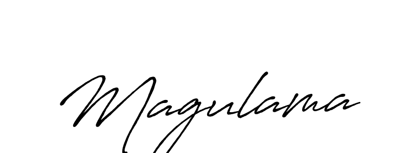 Create a beautiful signature design for name Magulama. With this signature (Antro_Vectra_Bolder) fonts, you can make a handwritten signature for free. Magulama signature style 7 images and pictures png