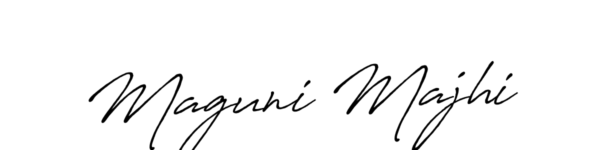 Design your own signature with our free online signature maker. With this signature software, you can create a handwritten (Antro_Vectra_Bolder) signature for name Maguni Majhi. Maguni Majhi signature style 7 images and pictures png