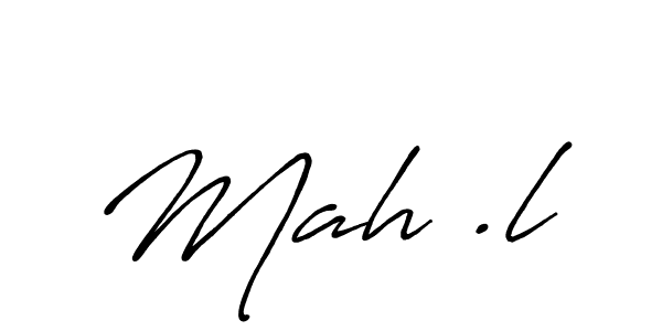 Also we have Mah .l name is the best signature style. Create professional handwritten signature collection using Antro_Vectra_Bolder autograph style. Mah .l signature style 7 images and pictures png