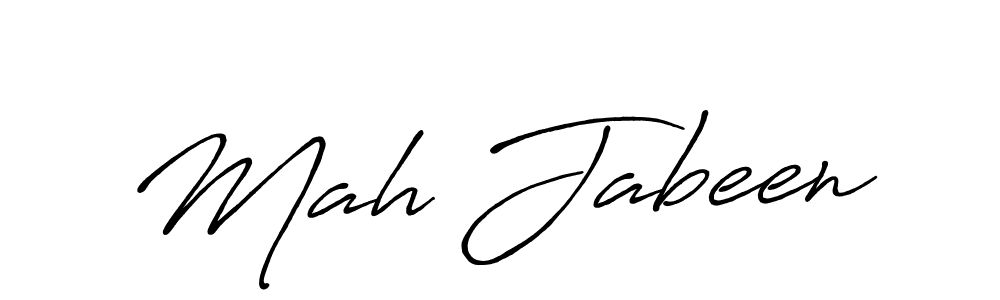 Also we have Mah Jabeen name is the best signature style. Create professional handwritten signature collection using Antro_Vectra_Bolder autograph style. Mah Jabeen signature style 7 images and pictures png