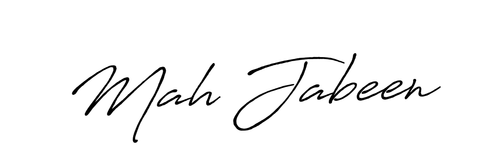 Also we have Mah Jabeen name is the best signature style. Create professional handwritten signature collection using Antro_Vectra_Bolder autograph style. Mah Jabeen signature style 7 images and pictures png