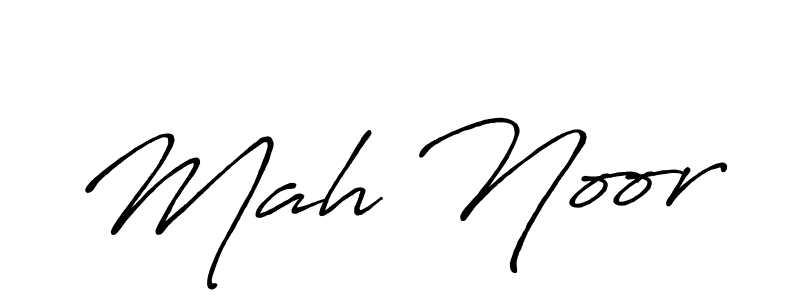Also You can easily find your signature by using the search form. We will create Mah Noor name handwritten signature images for you free of cost using Antro_Vectra_Bolder sign style. Mah Noor signature style 7 images and pictures png